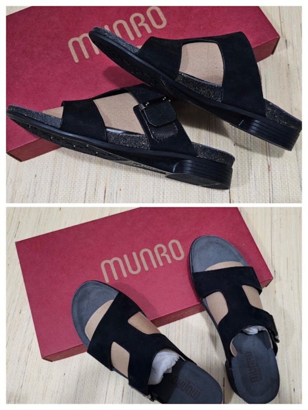 Munro Jody in Black Nubuck - Size 8 Narrow